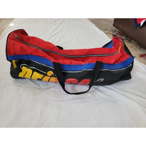 Vtg 90’s Prince Tennis Racquet Gym Travel Tour Duffle Bag Multi-Color 32x12.5x10 - Picture 5 of 12